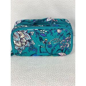 VERA BRADLEY Blush & Brush Makeup Case - PEACOCK GARDEN